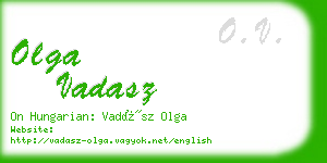 olga vadasz business card